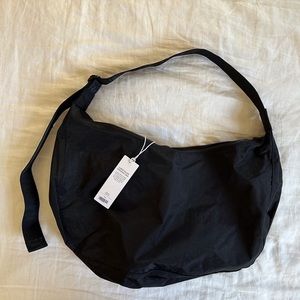 Baggu large nylon crescent bag in black BNWT